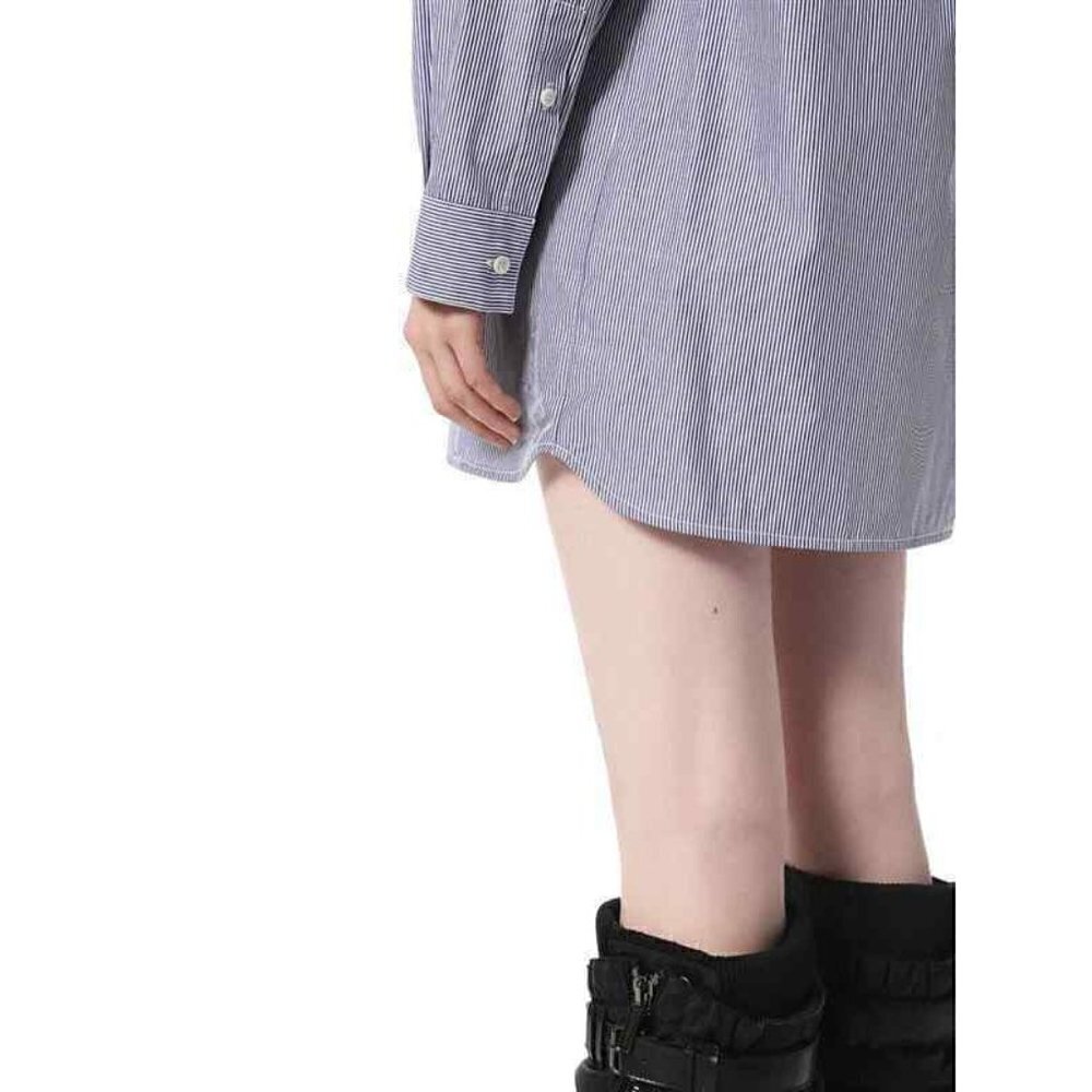 Diesel Black Gold DAFNI White/blue Shirt Dress - Picture 9 of 11